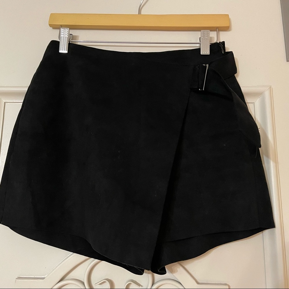 Zara Black Suede Skort